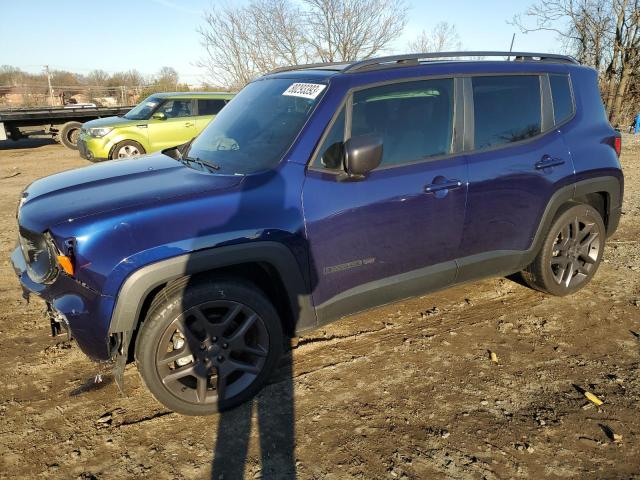 ZACNJCBB5MPM98387 - 2021 JEEP RENEGADE LATITUDE BLUE photo 1