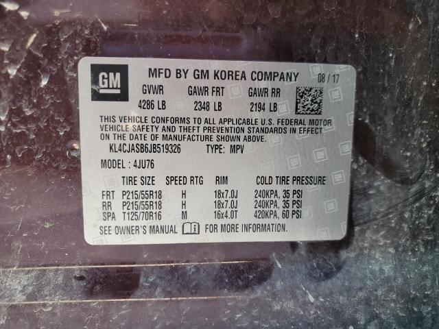 KL4CJASB6JB519326 - 2018 BUICK ENCORE PREFERRED Rot Foto 13