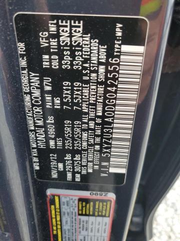 5XYZU3LA0DG042556 - 2013 HYUNDAI SANTA FE SPORT BLUE photo 13