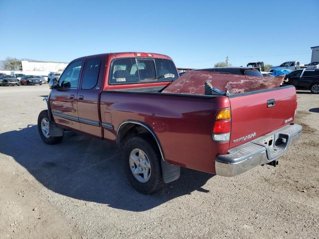 5TBBT4415YS090712 - 2000 TOYOTA TUNDRA ACCESS CAB RED photo 2