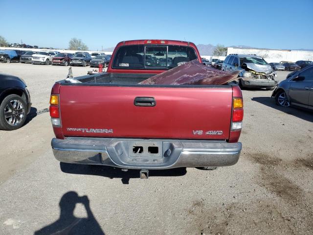 5TBBT4415YS090712 - 2000 TOYOTA TUNDRA ACCESS CAB RED photo 6