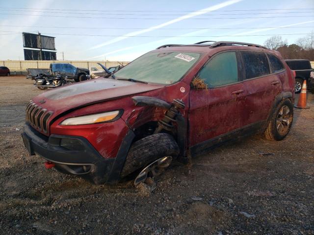 1C4PJMBS9HW531711 - 2017 JEEP CHEROKEE TRAILHAWK MAROON photo 1
