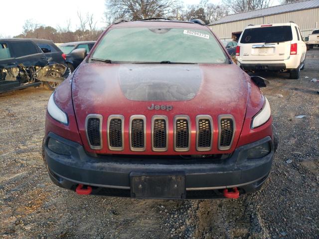 1C4PJMBS9HW531711 - 2017 JEEP CHEROKEE TRAILHAWK MAROON photo 5