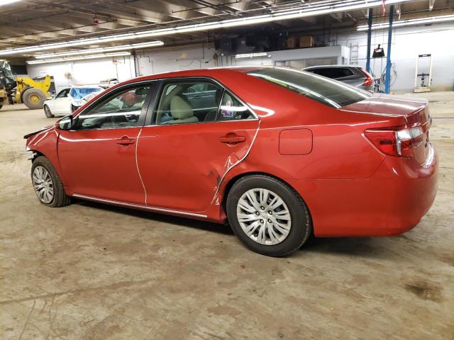 4T4BF1FKXCR164358 - 2012 TOYOTA CAMRY BASE RED photo 2