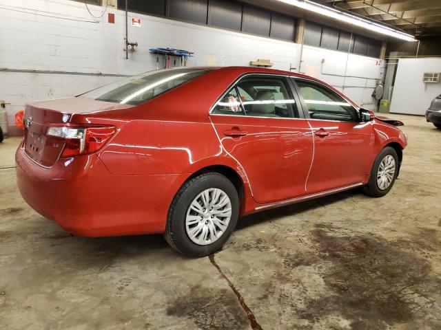 4T4BF1FKXCR164358 - 2012 TOYOTA CAMRY BASE RED photo 3