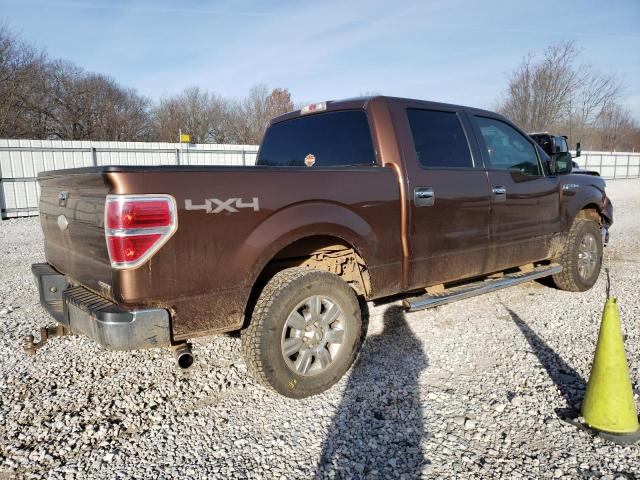 1FTFW1EF3BFB65438 - 2011 FORD F150 SUPERCREW BROWN photo 3