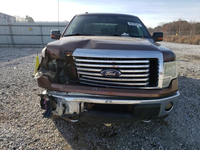 1FTFW1EF3BFB65438 - 2011 FORD F150 SUPERCREW BROWN photo 5