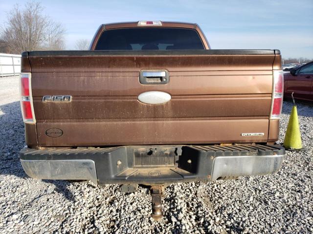 1FTFW1EF3BFB65438 - 2011 FORD F150 SUPERCREW BROWN photo 6