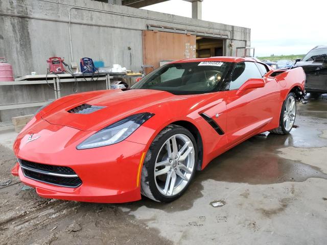 1G1YB2D77K5121736 - 2019 CHEVROLET CORVETTE STINGRAY 1LT RED photo 1