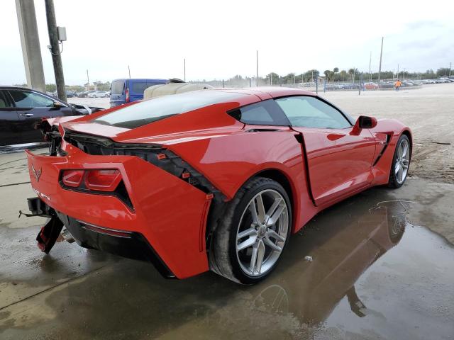 1G1YB2D77K5121736 - 2019 CHEVROLET CORVETTE STINGRAY 1LT RED photo 3