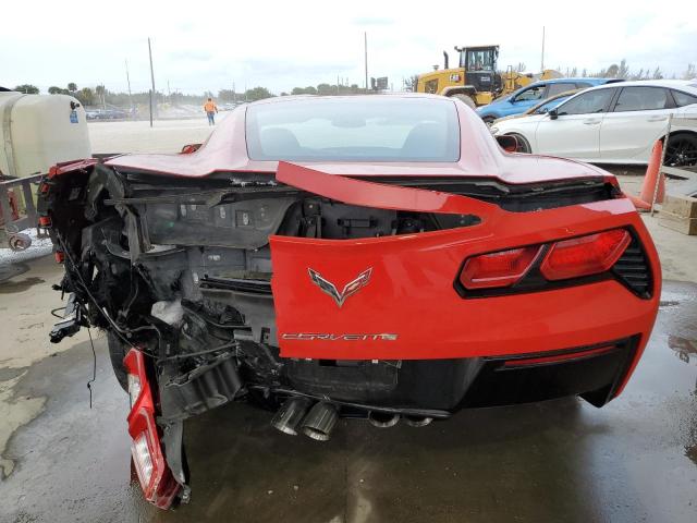 1G1YB2D77K5121736 - 2019 CHEVROLET CORVETTE STINGRAY 1LT RED photo 6