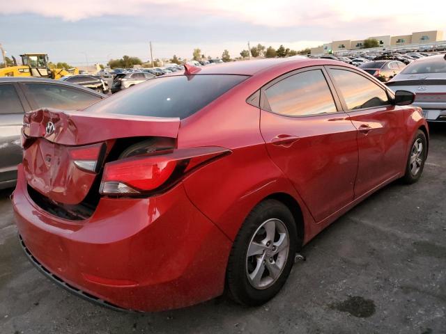 KMHDH4AE4FU391632 - 2015 HYUNDAI ELANTRA SE RED photo 3