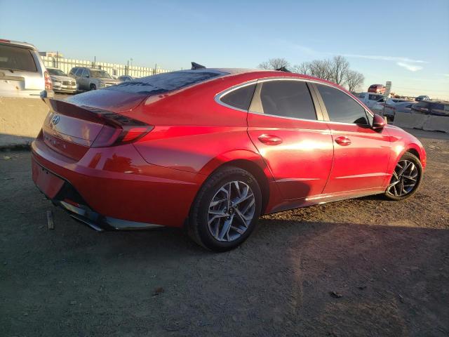 5NPEL4JA0MH088326 - 2021 HYUNDAI SONATA SEL RED photo 3