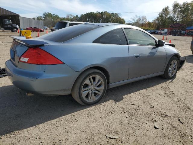 1HGCM82667A000754 - 2007 HONDA ACCORD EX BLUE photo 3