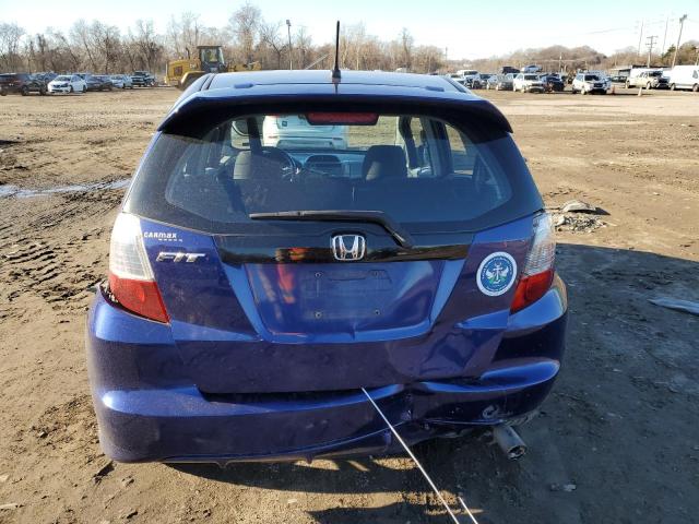 JHMGE884X9S031214 - 2009 HONDA FIT SPORT BLUE photo 6