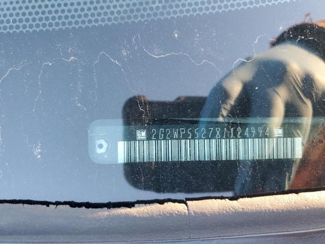 2G2WP552781124994 - 2008 PONTIAC GRAND PRIX 灰色 照片 12