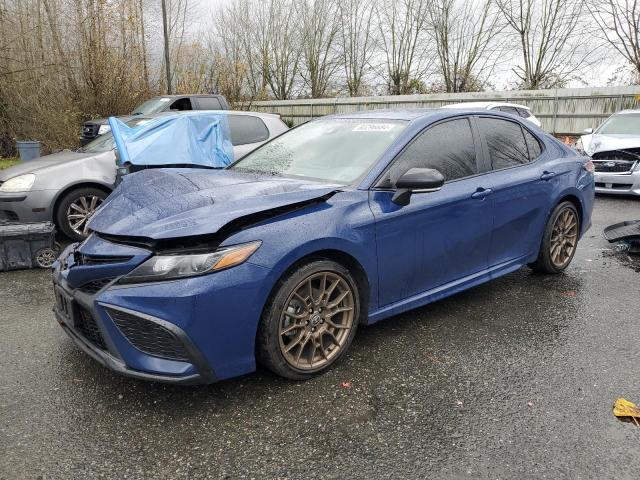 4T1T11BK6PU089957 - 2023 TOYOTA CAMRY SE NIGHT SHADE BLUE photo 1