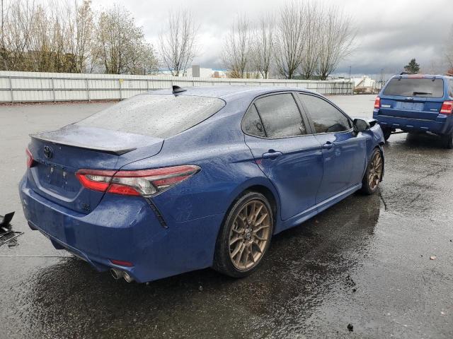 4T1T11BK6PU089957 - 2023 TOYOTA CAMRY SE NIGHT SHADE BLUE photo 3