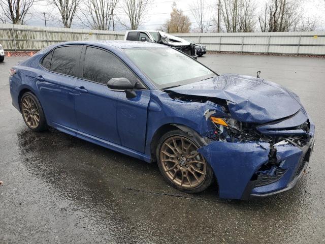 4T1T11BK6PU089957 - 2023 TOYOTA CAMRY SE NIGHT SHADE BLUE photo 4