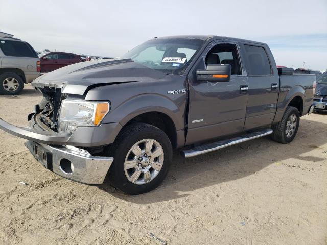 1FTFW1CT9CKE04914 - 2012 FORD F150 SUPERCREW GRAY photo 1