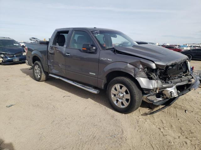 1FTFW1CT9CKE04914 - 2012 FORD F150 SUPERCREW GRAY photo 4