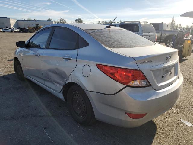 KMHCT4AE7EU600080 - 2014 HYUNDAI ACCENT GLS SILVER photo 2