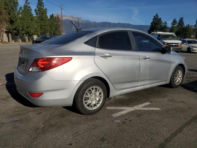 KMHCT4AE7EU600080 - 2014 HYUNDAI ACCENT GLS SILVER photo 3