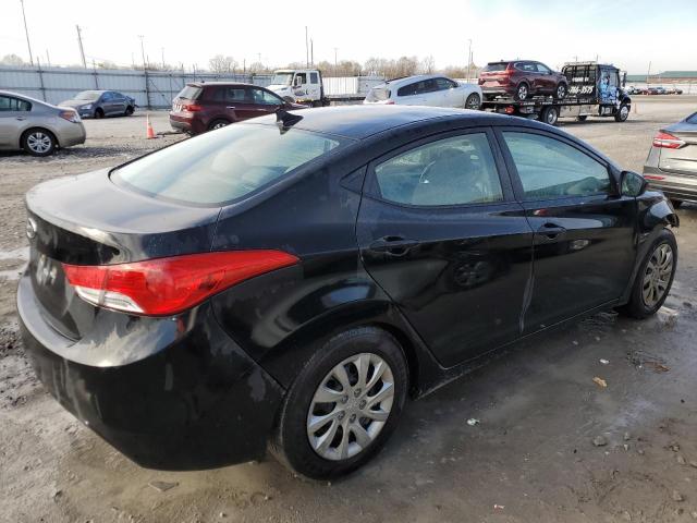 5NPDH4AE7CH107131 - 2012 HYUNDAI ELANTRA GLS BLACK photo 3