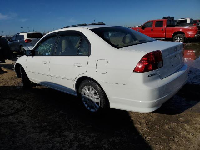 2HGES16525H536820 - 2005 HONDA CIVIC LX WHITE photo 2