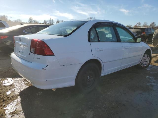 2HGES16525H536820 - 2005 HONDA CIVIC LX WHITE photo 3