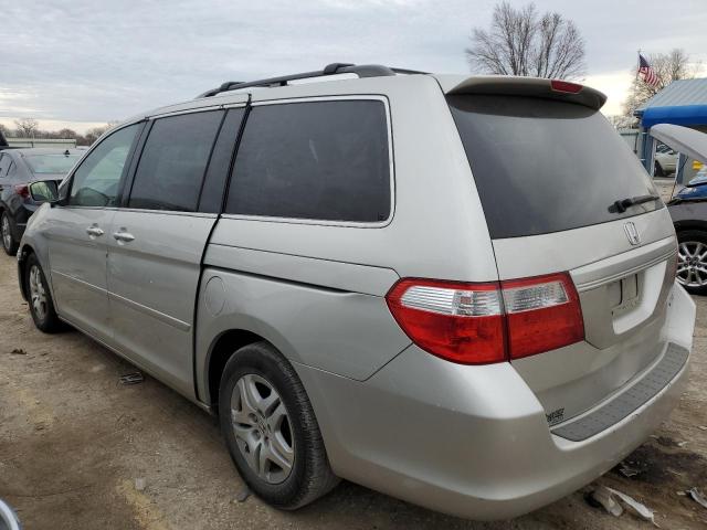 5FNRL38455B419073 - 2005 HONDA ODYSSEY EX SILVER photo 2