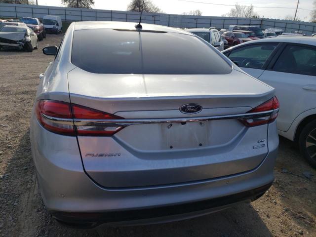 3FA6P0T99HR140632 - 2017 FORD FUSION SE SILVER photo 6