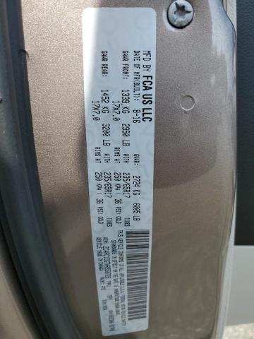 2C4RC1DG7HR550728 - 2017 CHRYSLER PACIFICA TOURING TAN photo 14