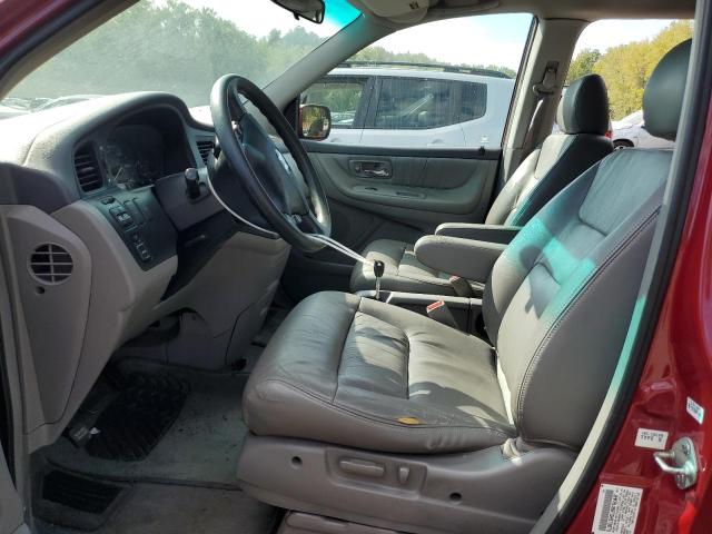 2HKRL18972H573670 - 2002 HONDA ODYSSEY EXL RED photo 7