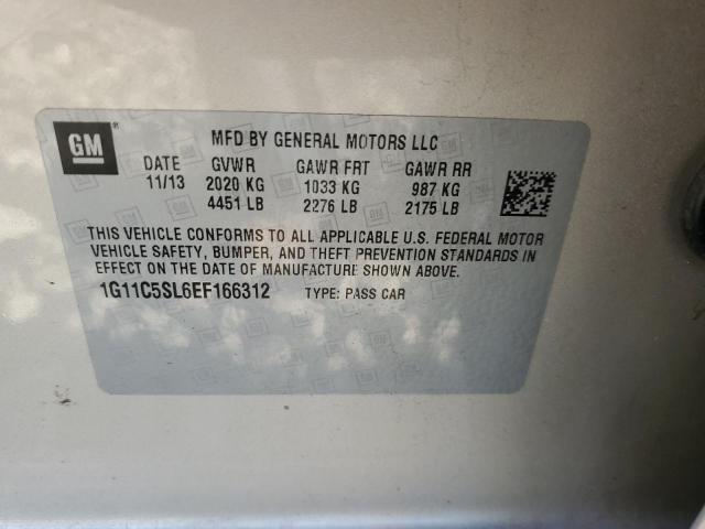 1G11C5SL6EF166312 - 2014 CHEVROLET MALIBU 1LT Qəhvəyi foto 12