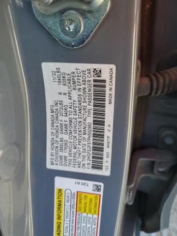 2HGFE2F57PH502960 - 2023 HONDA CIVIC SPORT Серый фото 12