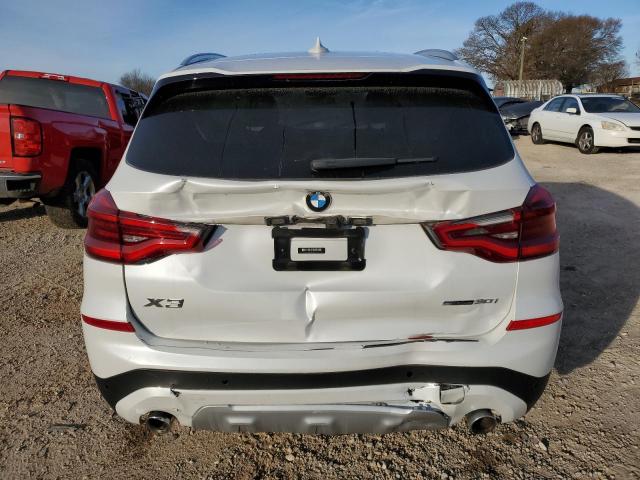 5UXTY3C04M9F37007 - 2021 BMW X3 SDRIVE30I WHITE photo 6