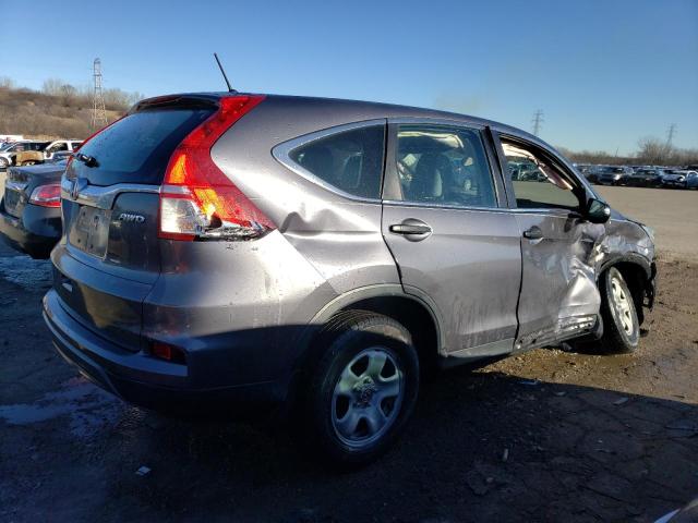 5J6RM4H33GL057314 - 2016 HONDA CR-V LX GRAY photo 3