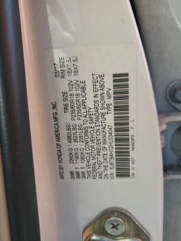 5J8TB4H72HL034047 - 2017 ACURA RDX ADVANCE WHITE photo 13