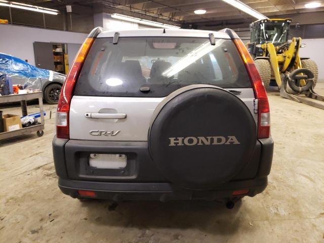 JHLRD78482C077618 - 2002 HONDA CR-V LX SILVER photo 6