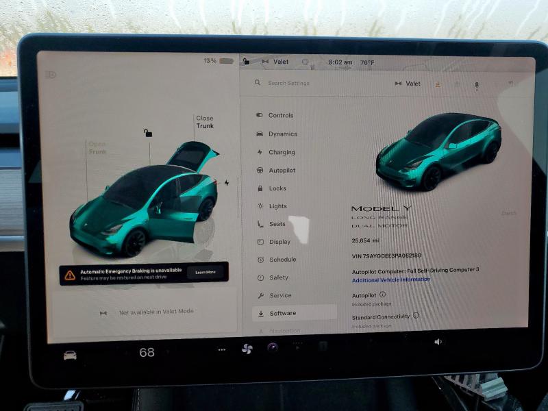 7SAYGDEE3PA052180 - 2023 TESLA MODEL Y Сірий фото 9