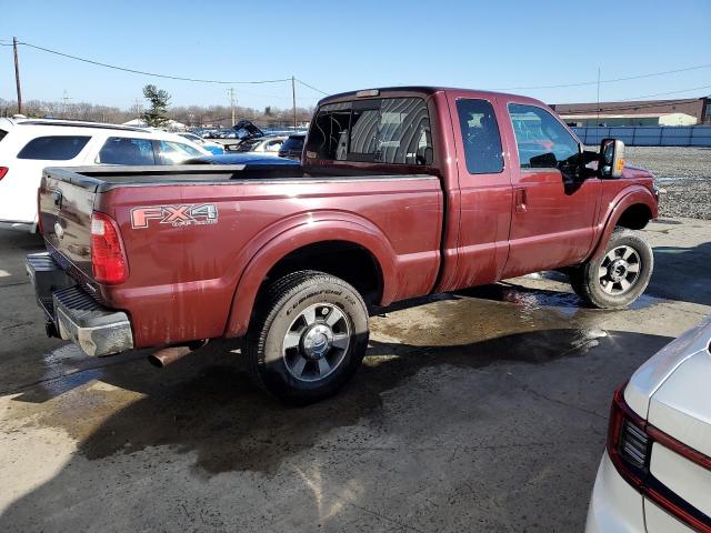 1FT7X2B67CEB19226 - 2012 FORD F250 SUPER DUTY BURGUNDY photo 3