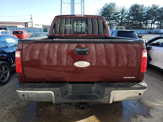 1FT7X2B67CEB19226 - 2012 FORD F250 SUPER DUTY BURGUNDY photo 6