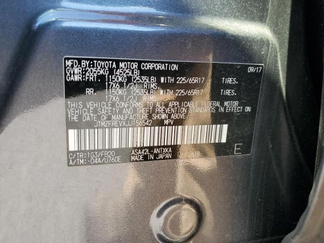 JTMZFREVXJJ156542 - 2018 TOYOTA RAV4 LE GRAY photo 13