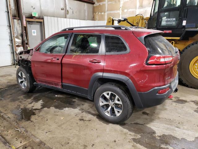 1C4PJMBS2HW583505 - 2017 JEEP CHEROKEE TRAILHAWK RED photo 2