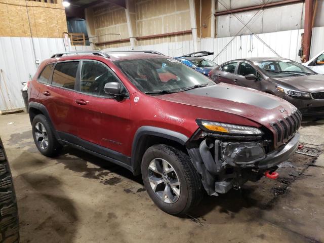 1C4PJMBS2HW583505 - 2017 JEEP CHEROKEE TRAILHAWK RED photo 4