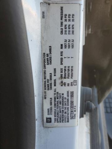 5GTEN13E698119666 - 2009 HUMMER H3 Biały zdjęcie 14