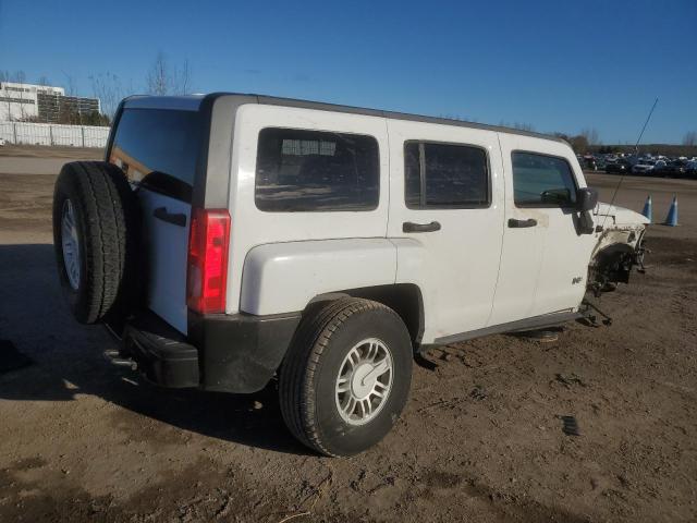 5GTEN13E698119666 - 2009 HUMMER H3 WHITE photo 3