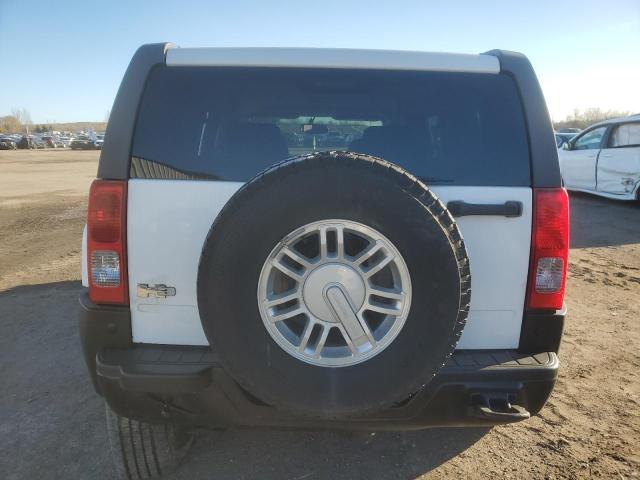 5GTEN13E698119666 - 2009 HUMMER H3 WHITE photo 6