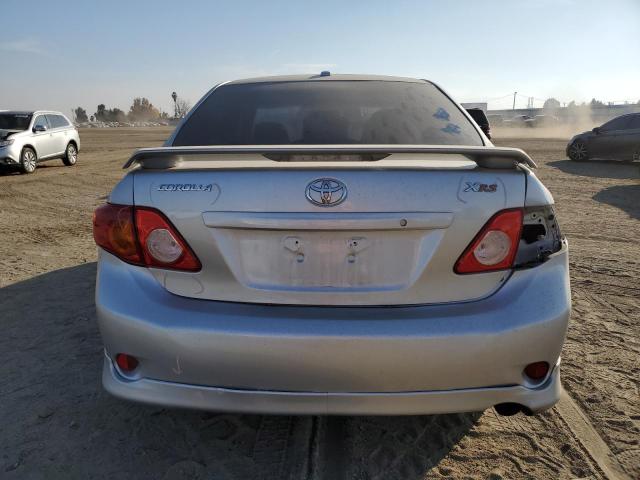 2T1BE4EE5AC038188 - 2010 TOYOTA COROLLA XRS SILVER photo 6